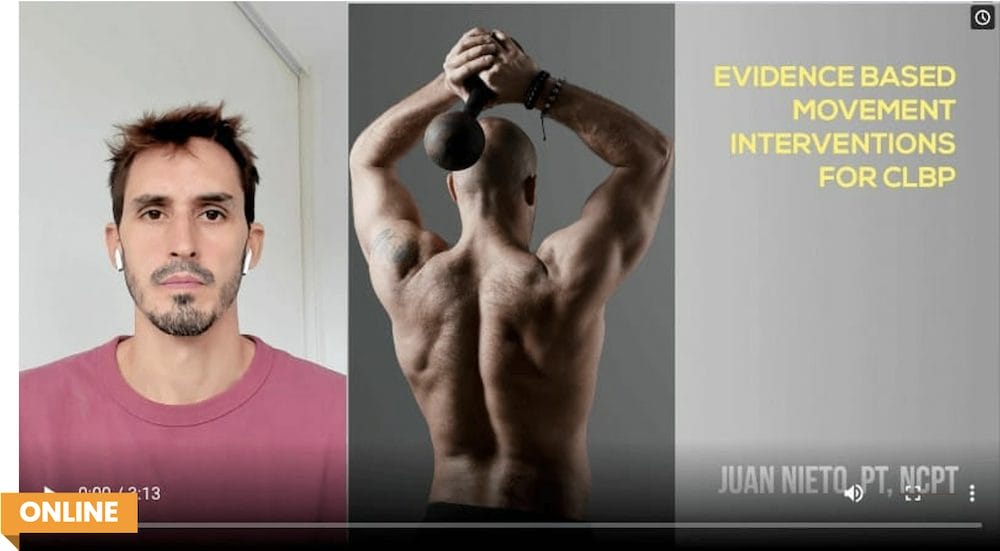 Juan Nieto Polestar Educator teaching Pilates for Chronic Low Back Pain (CLBP)